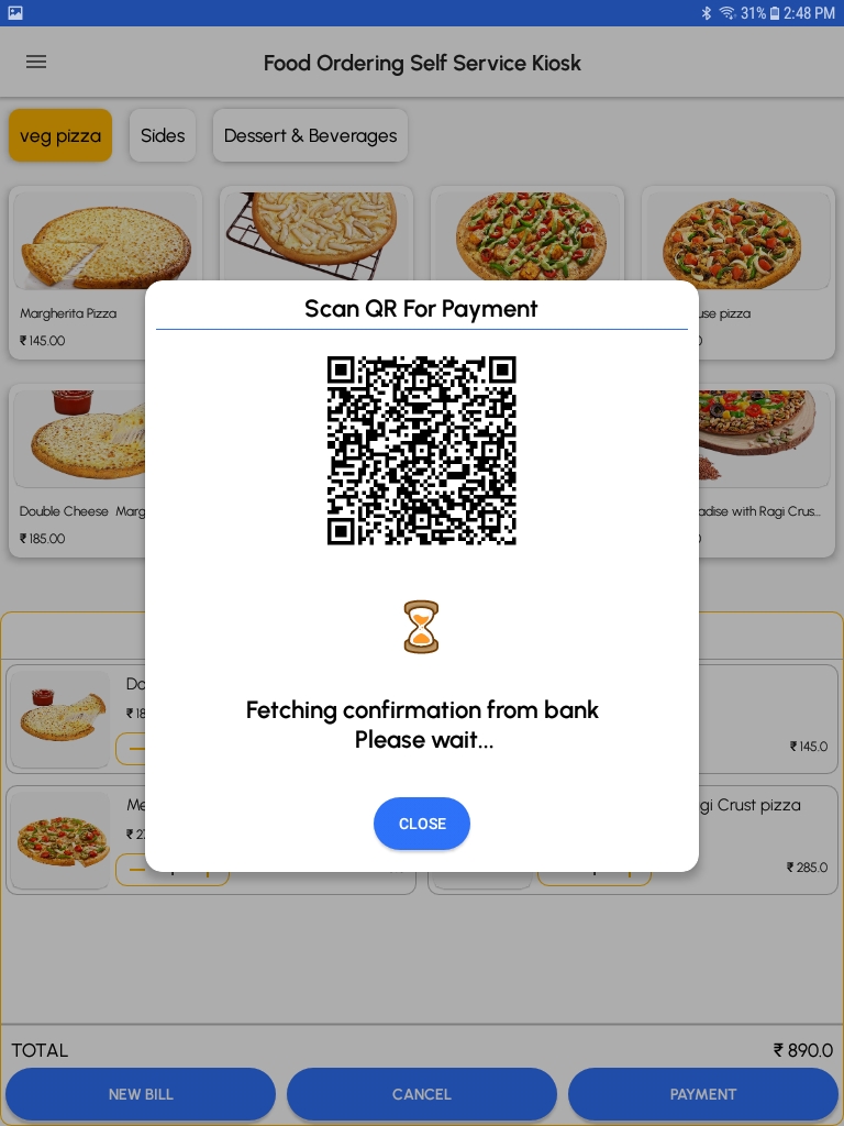 Bonrix Food Ordering Cloud-Based Self-Service Kiosk Vertical Screen Shots Screenshot 4