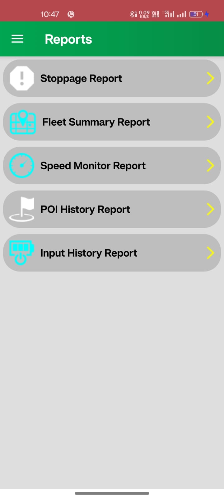 Bonrix logistics dashboard with live updates