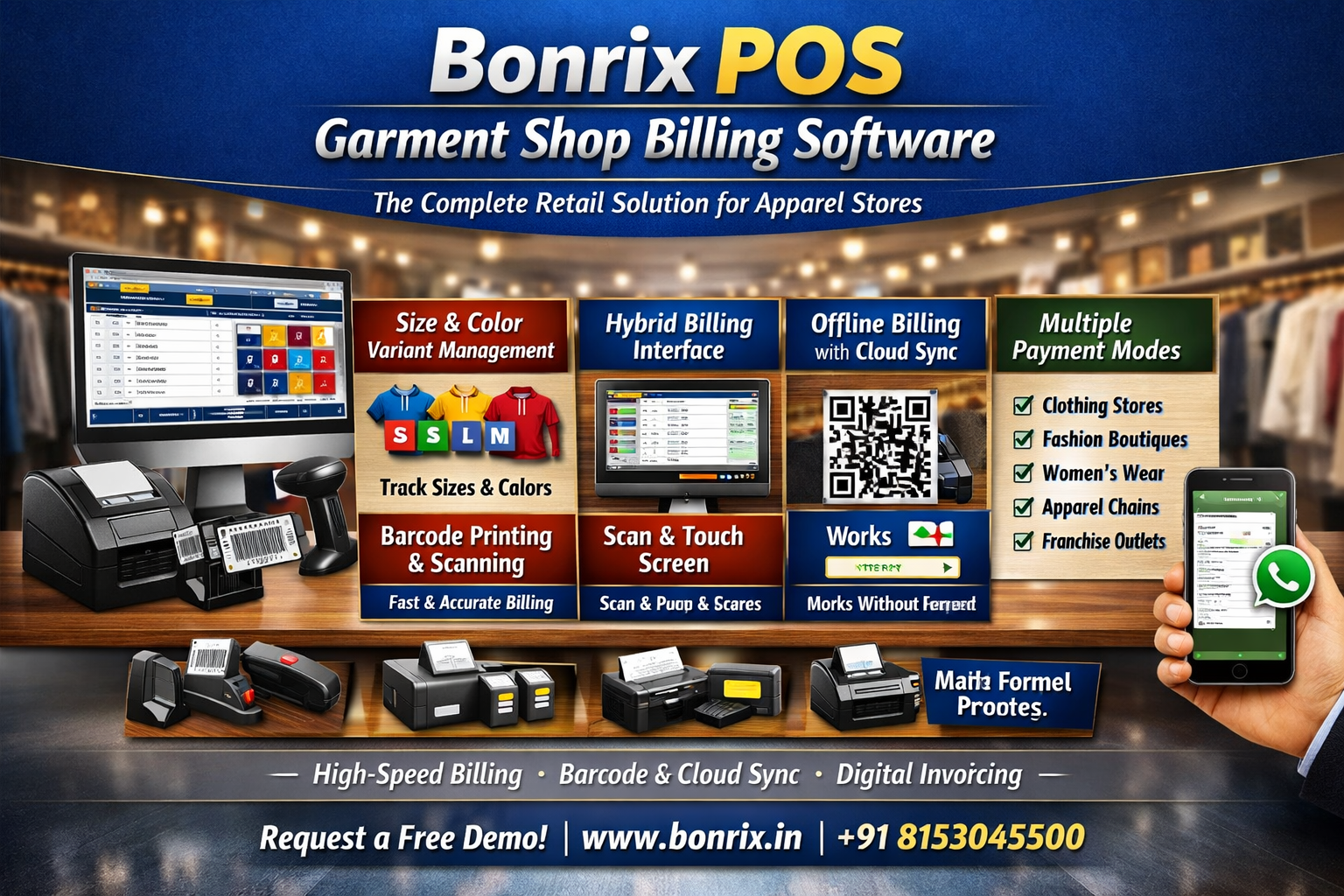 Bonrix Garment Shop Billing Solution