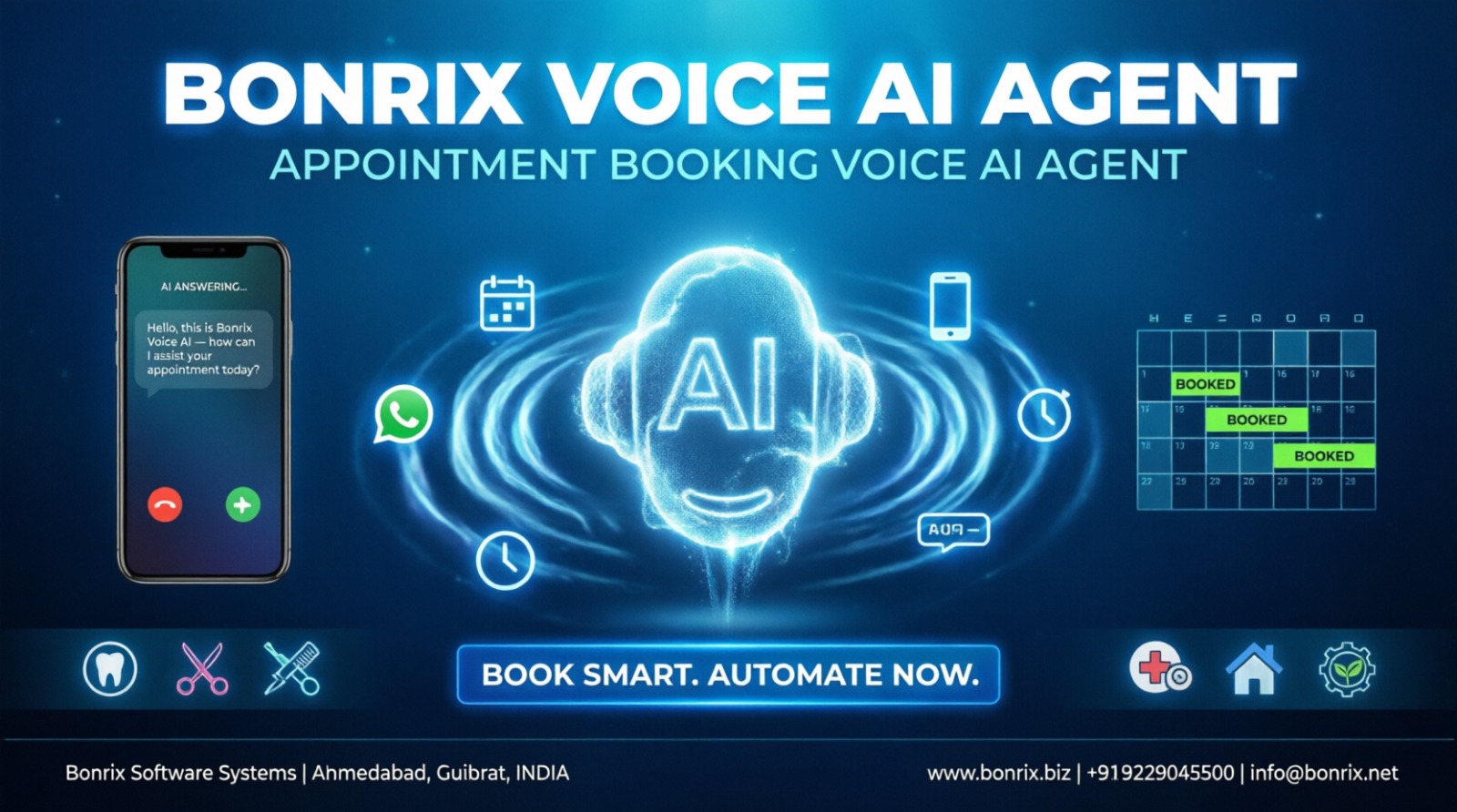 Bonrix Voice AI Agent for Appointment Booking