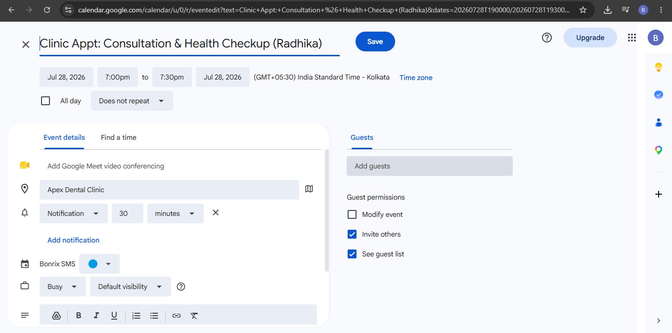 Bonrix Voice AI Agent for Appointment Booking