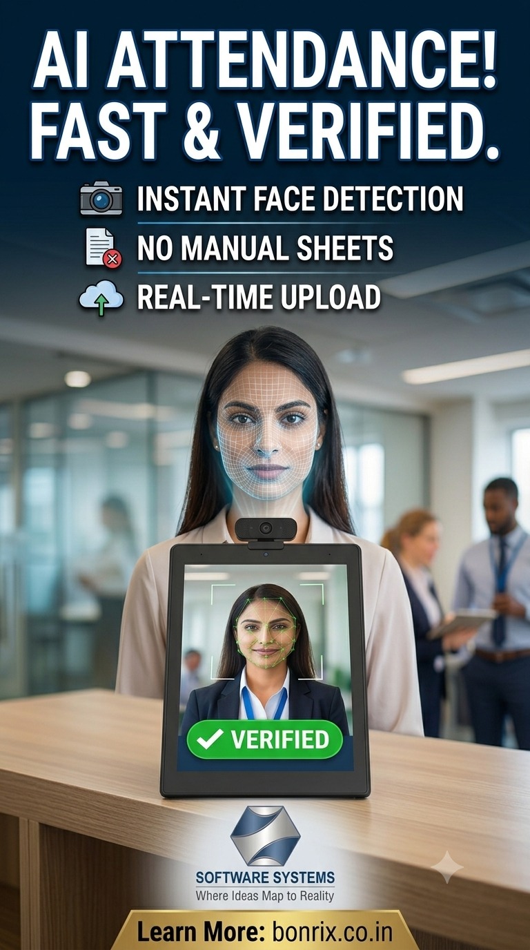 Bonrix AI Face Recognition Attendance System – Instant Office Check-In & Check-Out