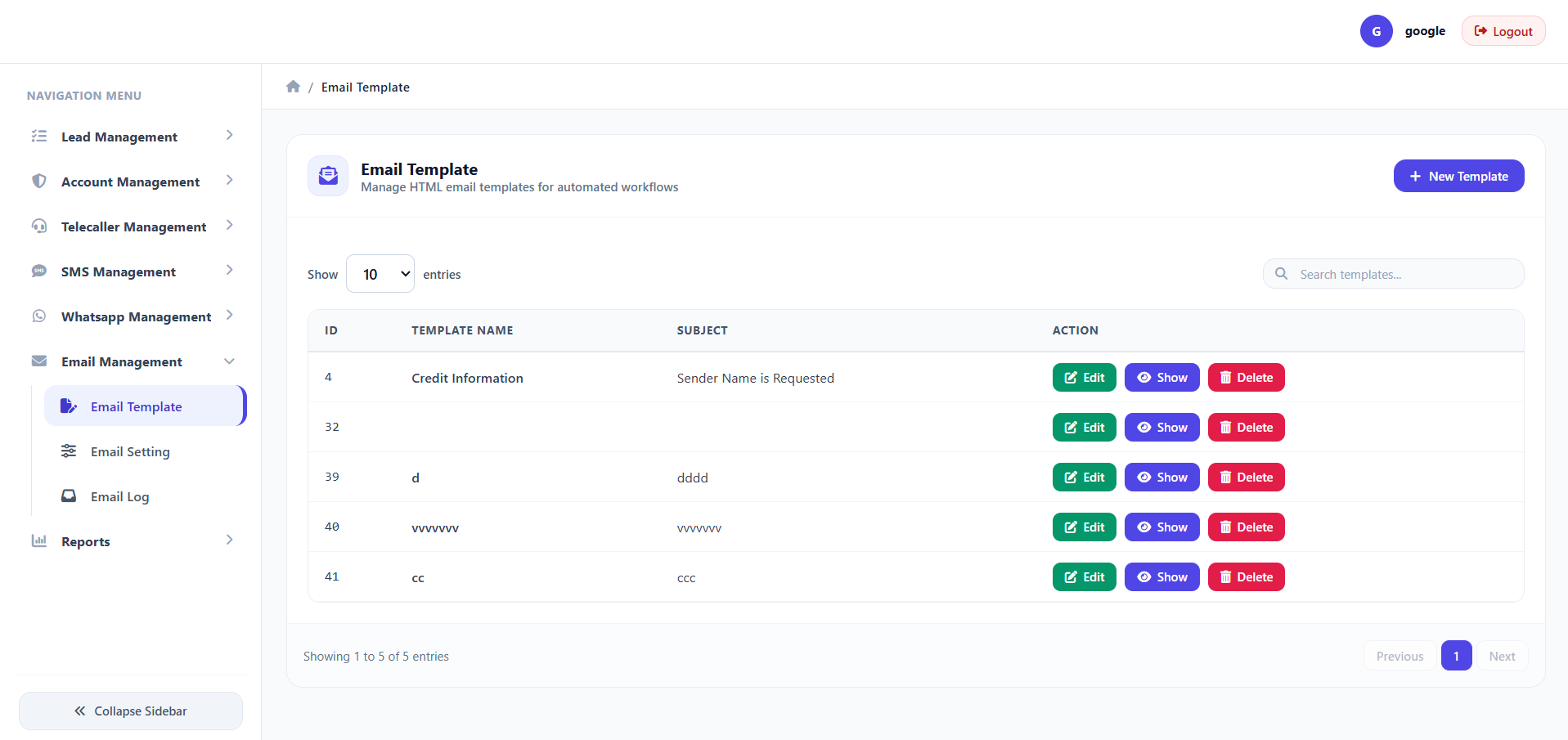 Manager Screen 10