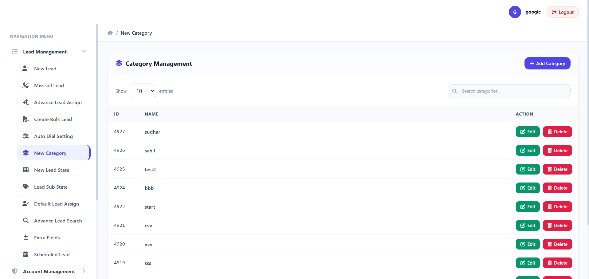 Manager Screen 3