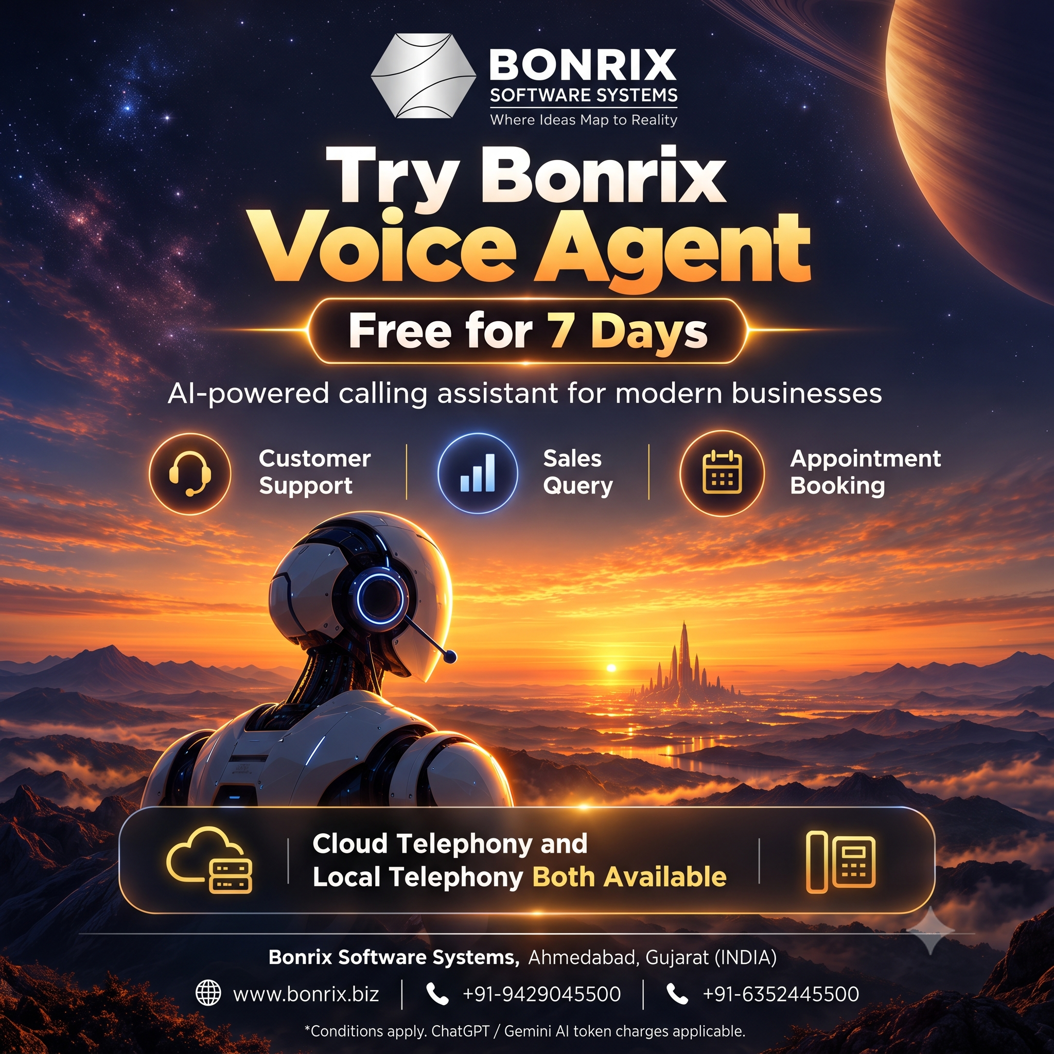 Bonrix Voice AI Agent Demo
