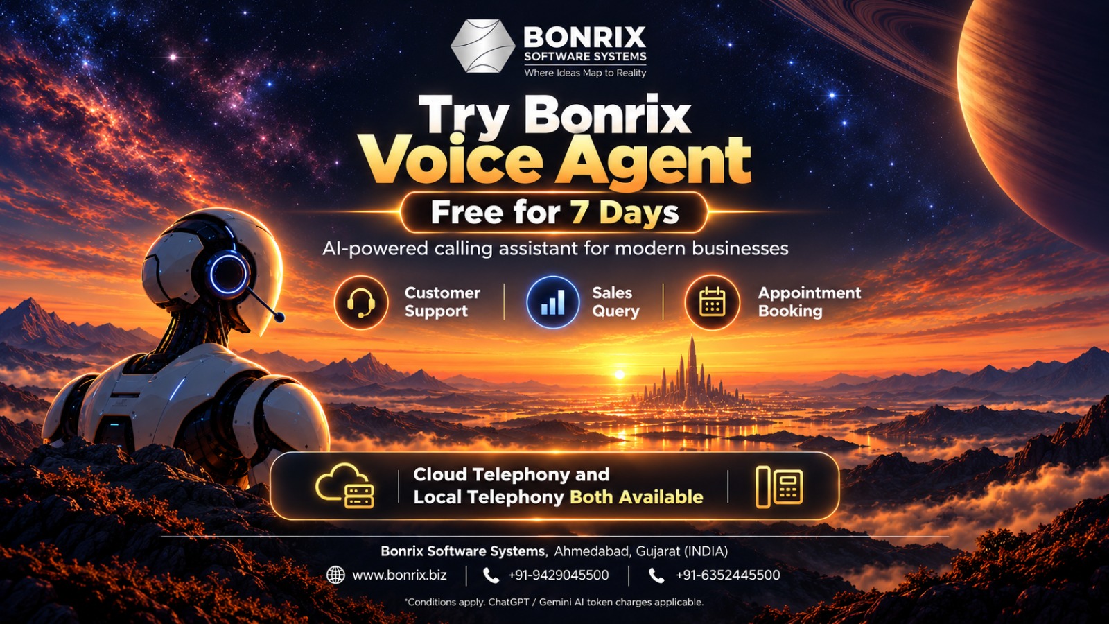 Bonrix Voice AI Agent Demo