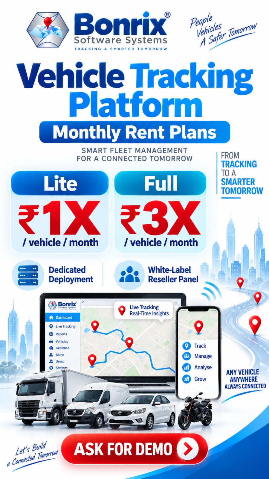 Bonrix Vehicle Tracking Platform: Your Complete GPS, Fleet & Telematics Solution