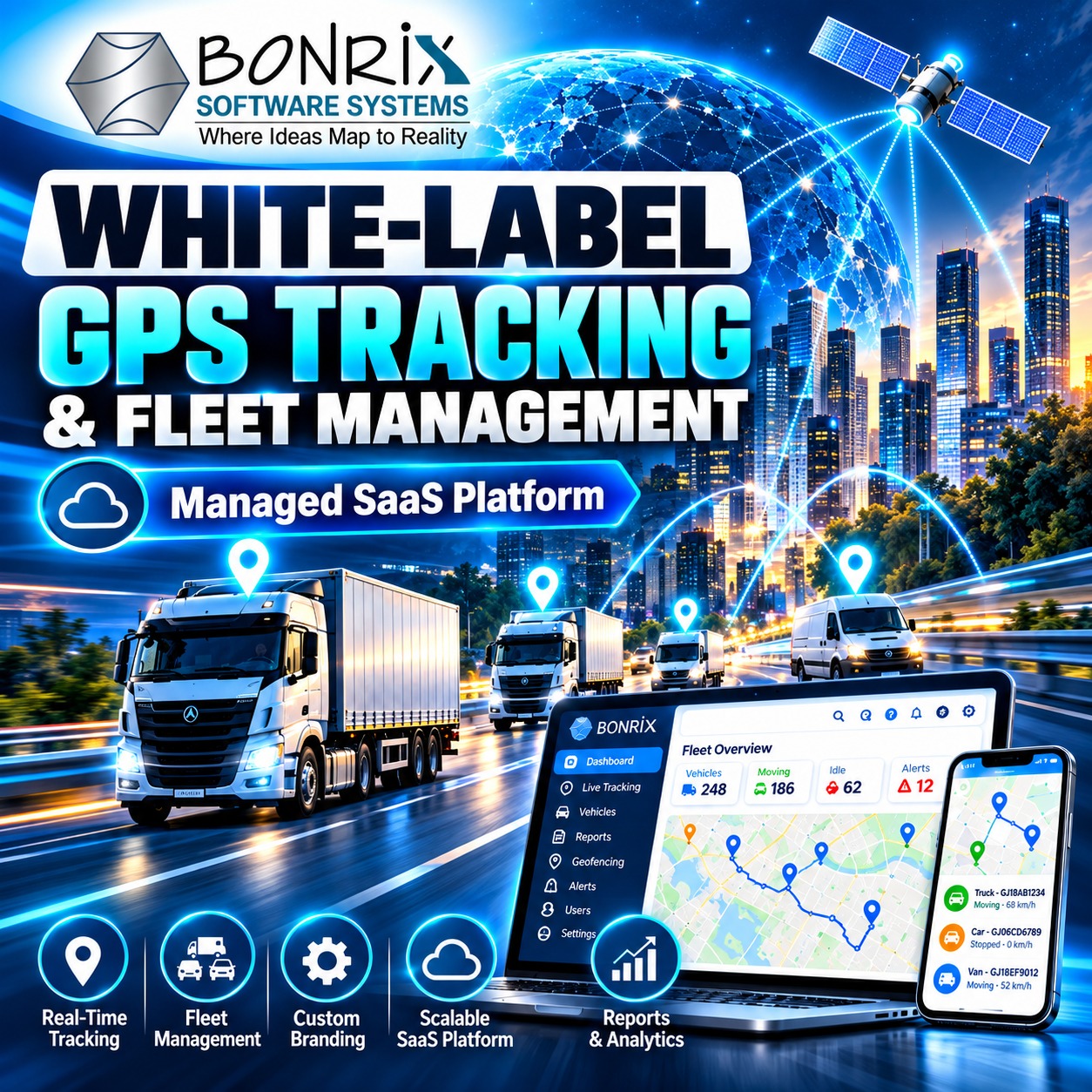 BONRIX WHITE-LABEL GPS TRACKING & FLEET MANAGEMENT SOLUTIONS