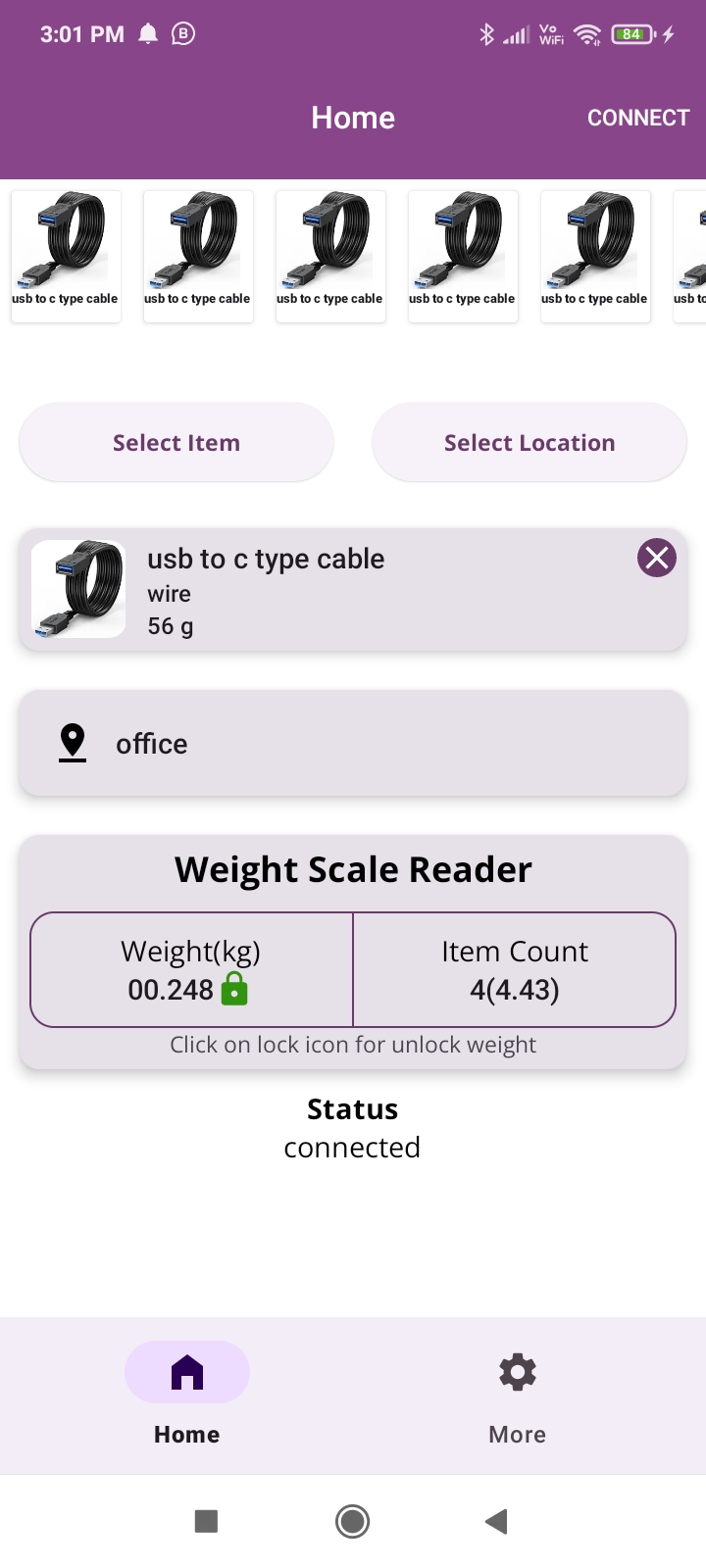 Bonrix Bluetooth Piece Counting Andriod App For Bluetooth Weight Scales Screenshot 1