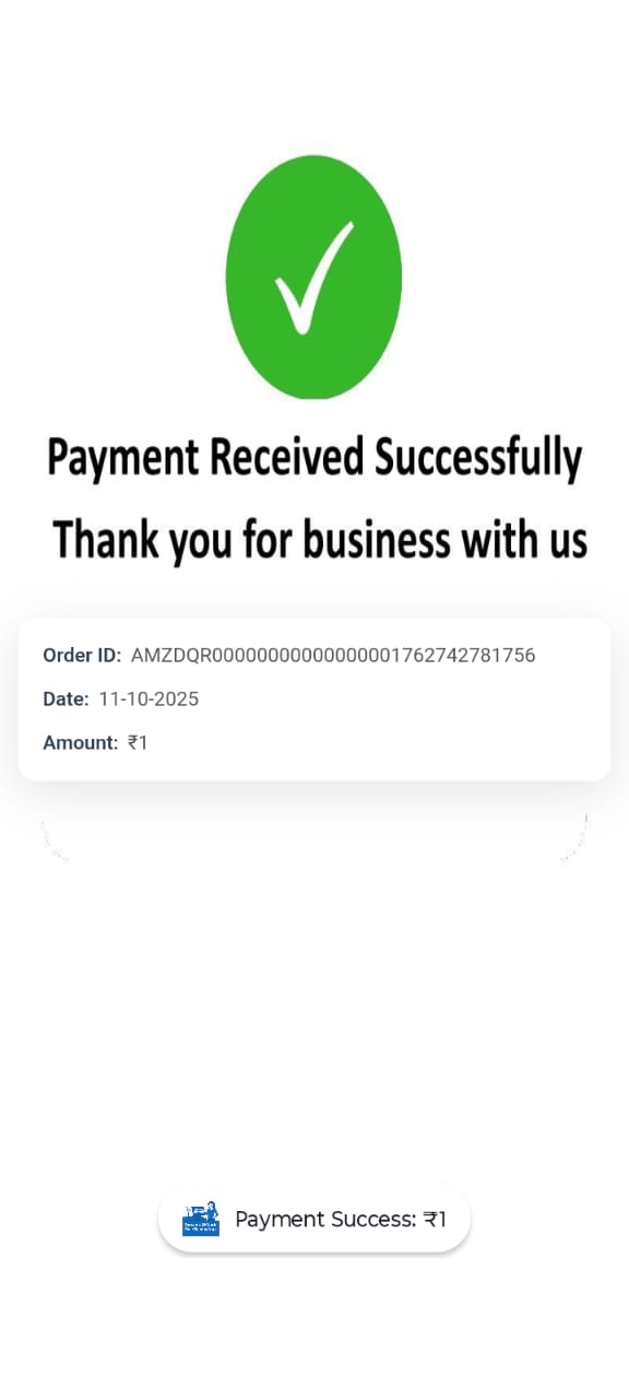Payment successful