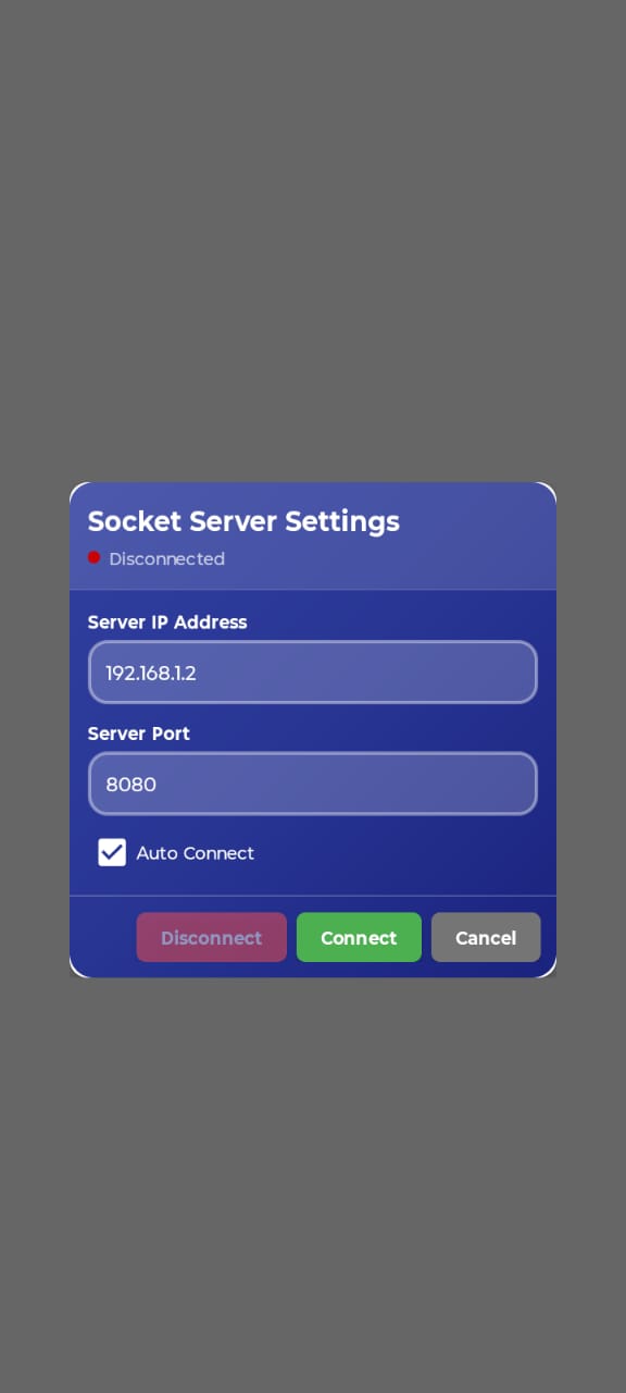 Socket server setting