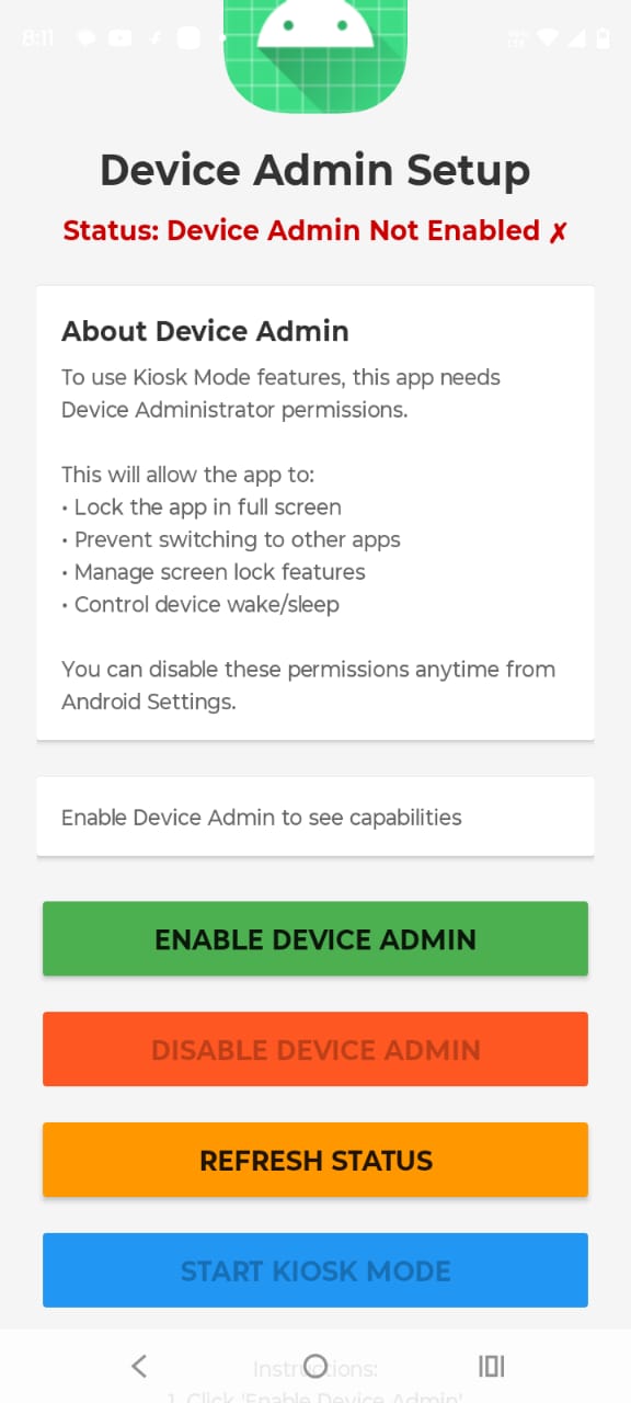 device app setup