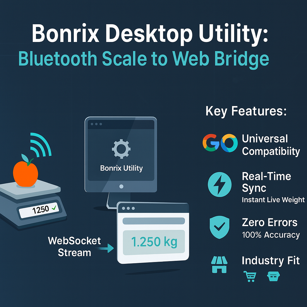 Bonrix Desktop Utility: Connect Bluetooth Weigh Scales to Web Applications via WebSocket